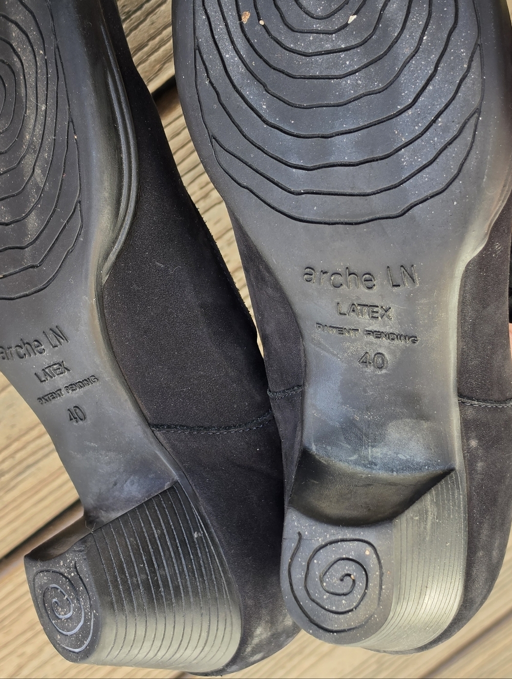 Arche Black Mary Jane - Paroha model in Noir Nubuck Size 40 Made In France - Picture 7 of 7